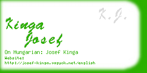 kinga josef business card